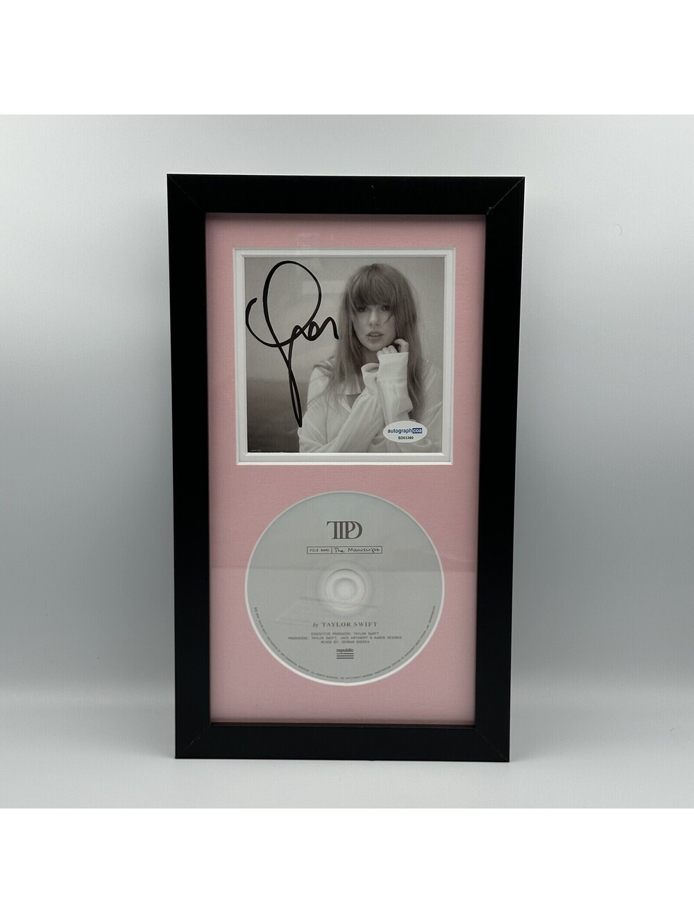 Taylor Swift Signed CD Album Insert The Tortured Poets Department Music